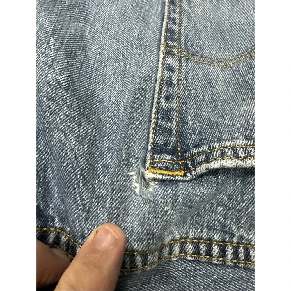Levi's 501 Button Fly Jeans‎ Men's Size 42x30 Medium Wash Destressed